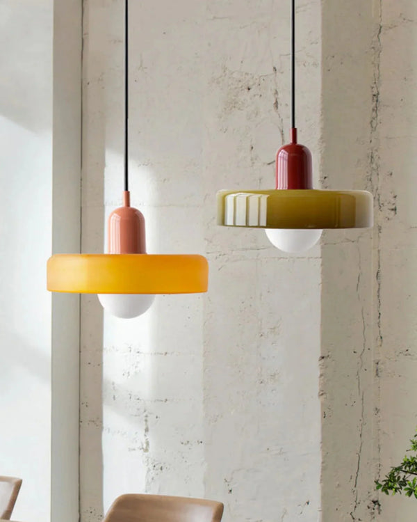 Pendant Ceiling Light - Luretta - Colour Pop Design - Retro Glass Lighting