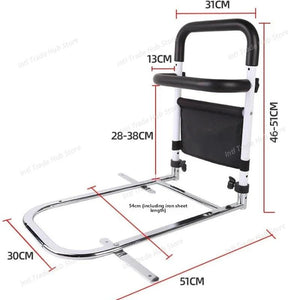 Comfort Assist | Bed Rail for Seniors with Adjustable Height & Storage Pocket | Safety and Independence for Easy Bed Access 4