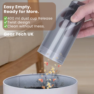 Compact Handheld Car Vacuum Cleaner with 95,000PA Suction Power | Cordless Design for Quick and Efficient Cleaning 4