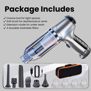 Compact Handheld Car Vacuum Cleaner with 95,000PA Suction Power | Cordless Design for Quick and Efficient Cleaning 6