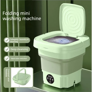 Compact Mini Washing Machine for Dorms | Portable Folding Design for Easy Cleaning 0