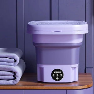 Compact Mini Washing Machine for Dorms | Portable Folding Design for Easy Cleaning 4