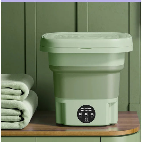 Compact Mini Washing Machine for Dorms | Portable Folding Design for Easy Cleaning 5