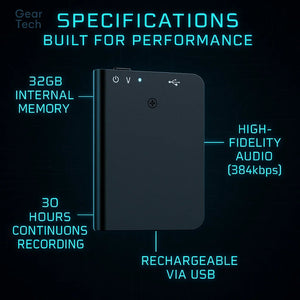 Compact Voice Recorder | Mini Audio Recorder with Voice Activation ? Ideal for Discreet Sound Capture 6
