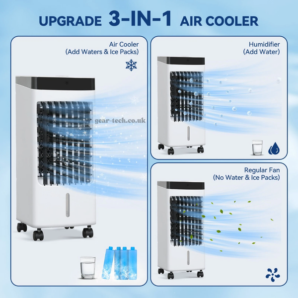 Cool Breeze | Portable Air Conditioner with Remote Control & Ice Technology ? Efficient Cooling for Home and Office 2