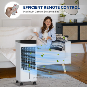 Cool Breeze | Portable Air Conditioner with Remote Control & Ice Technology ? Efficient Cooling for Home and Office 3