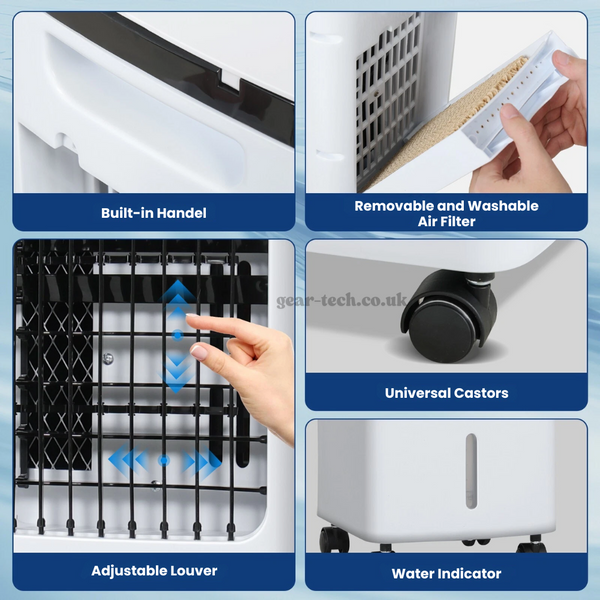 Cool Breeze | Portable Air Conditioner with Remote Control & Ice Technology ? Efficient Cooling for Home and Office 7