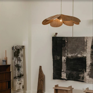 Pendant Light Fixture - Floriva - Petal Design Shade - Modern Ceiling Lamp