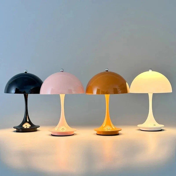 Wireless Table Lamp - Glowvia - Portable LED Light - Rechargeable Home Lighting