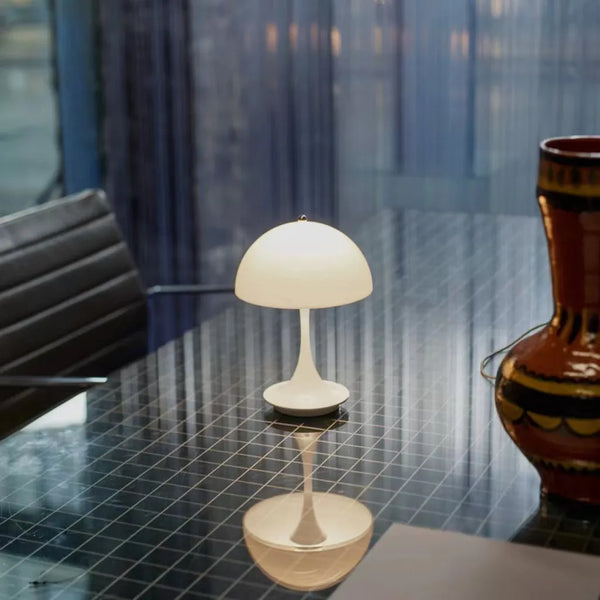 Wireless Table Lamp - Glowvia - Portable LED Light - Rechargeable Home Lighting
