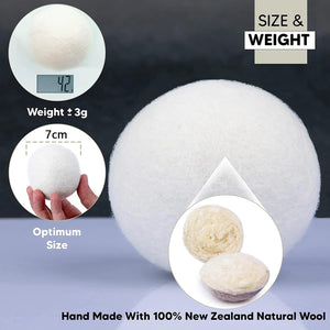 Eco-Friendly Wool Dryer Balls | Natural Fabric Softener for Efficient Drying 1