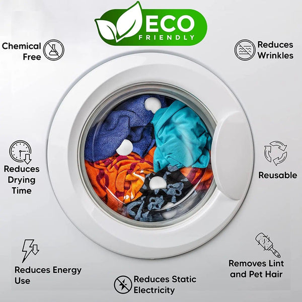 Eco-Friendly Wool Dryer Balls | Natural Fabric Softener for Efficient Drying 2