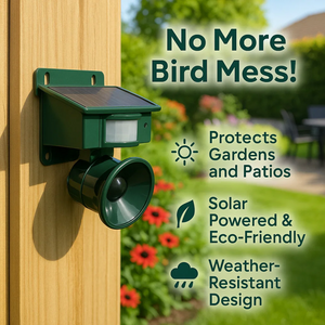 EcoGuard | Motion Sensor Bird Deterrent with Sound Activation ? Humane Pigeon Scarer for Effective Repelling 2