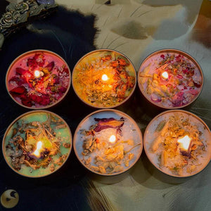 Elegant Crystal Scented Candles | Soy Wax with Dried Floral Accents for Home Scents and Relaxation 5
