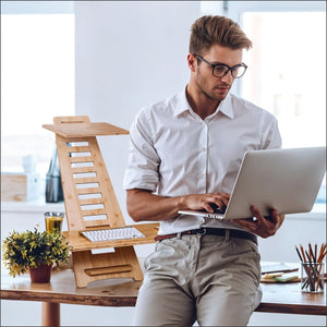 Ergonomist | Adjustable Standing Desk with Custom Height Settings ? Portable Design for Enhanced Comfort and Productivity 3