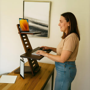 Ergonomist | Adjustable Standing Desk with Custom Height Settings ? Portable Design for Enhanced Comfort and Productivity 4