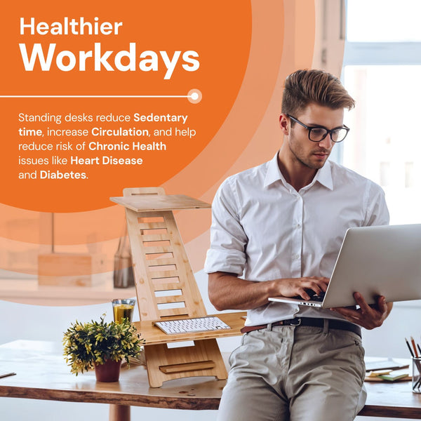 Ergonomist | Adjustable Standing Desk with Custom Height Settings ? Portable Design for Enhanced Comfort and Productivity 8