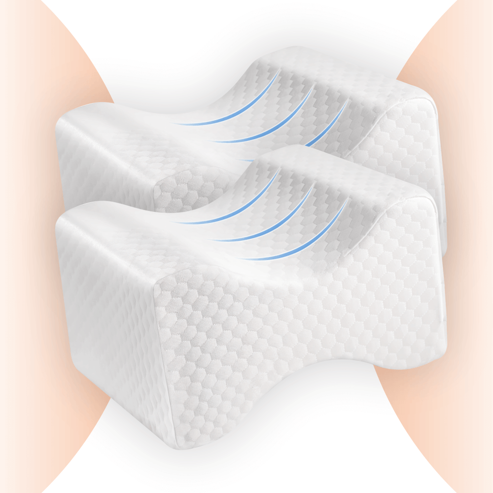 Ergonomist | Memory Foam Knee Pillow with Cooling Gel ? Pressure Relief for Pain-Free Sleep 0