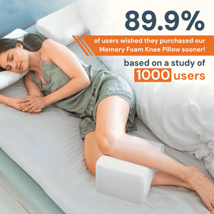 Ergonomist | Memory Foam Knee Pillow with Cooling Gel ? Pressure Relief for Pain-Free Sleep 3
