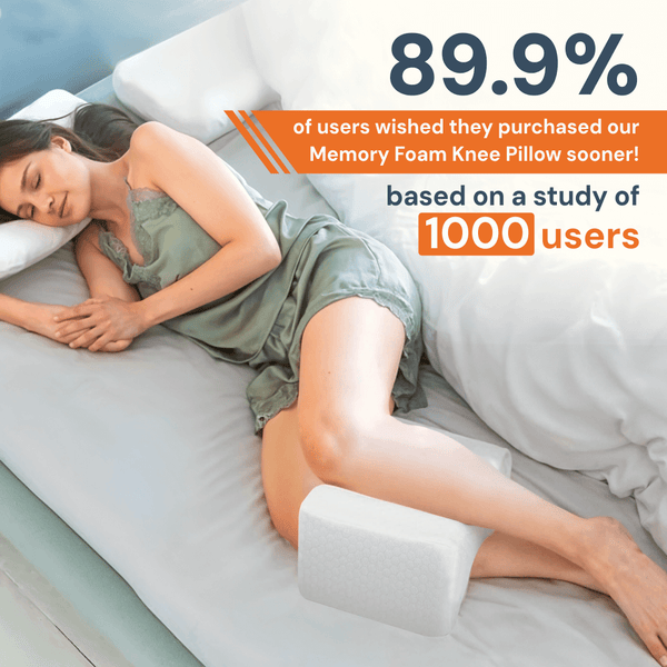 Ergonomist | Memory Foam Knee Pillow with Cooling Gel ? Pressure Relief for Pain-Free Sleep 3