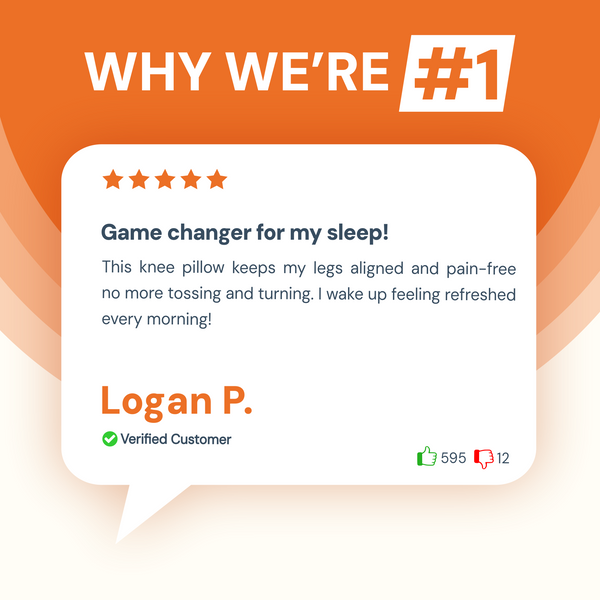 Ergonomist | Memory Foam Knee Pillow with Cooling Gel ? Pressure Relief for Pain-Free Sleep 6