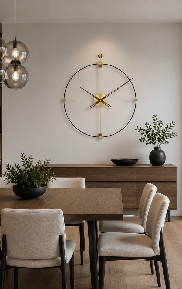 Zenith | Modern Metal Wall Clock — Frameless Silent Design for Contemporary Interiors