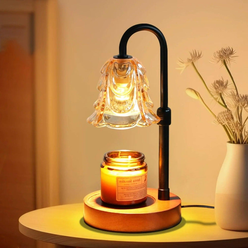 FloraGlow | Elegant Adjustable Candle Warmer Lamp with Timer 0
