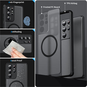 Magnetic Shock‑Resistant Samsung Case – Magnify – Slim MagSafe Compatible – Dual‑Layer Protection