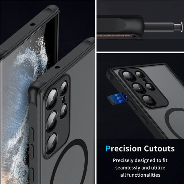 Magnetic Shock‑Resistant Samsung Case – Magnify – Slim MagSafe Compatible – Dual‑Layer Protection
