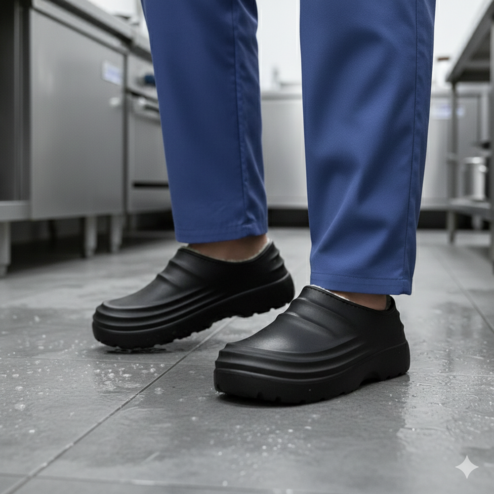 Zapatos de trabajo antideslizantes para hospital, cocina, exteriores | Calzado profesional de material EVA fácil de limpiar | Zapatos resistentes al agua y al aceite para médicos y enfermeros