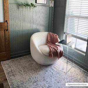 Haile Green & Pink Washable Area Rug - Clearance