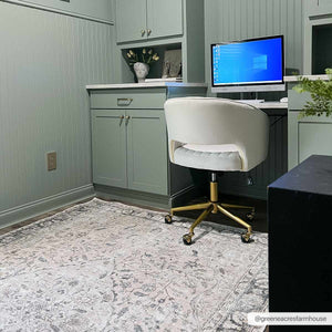 Haile Green & Pink Washable Area Rug - Clearance