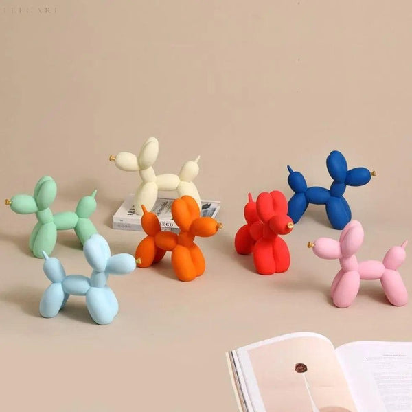 Balloon Dog Figurine - Luxor - Golden Resin Sculpture - Modern Home Decor