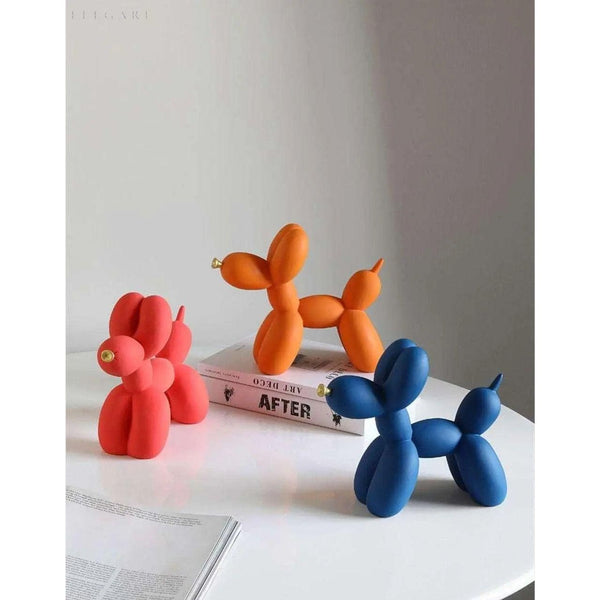 Balloon Dog Figurine - Luxor - Golden Resin Sculpture - Modern Home Decor