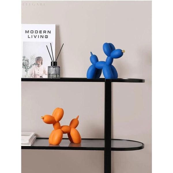 Balloon Dog Figurine - Luxor - Golden Resin Sculpture - Modern Home Decor