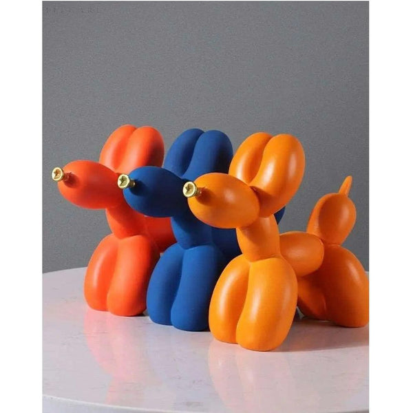 Balloon Dog Figurine - Luxor - Golden Resin Sculpture - Modern Home Decor
