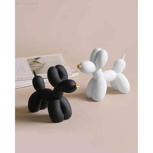 Balloon Dog Figurine - Luxor - Golden Resin Sculpture - Modern Home Decor