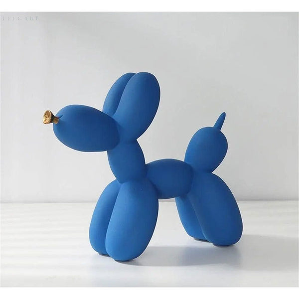 Balloon Dog Figurine - Luxor - Golden Resin Sculpture - Modern Home Decor