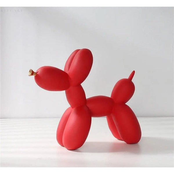 Balloon Dog Figurine - Luxor - Golden Resin Sculpture - Modern Home Decor