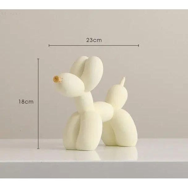 Balloon Dog Figurine - Luxor - Golden Resin Sculpture - Modern Home Decor