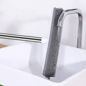 Home Essentials | Rubber Broom Carpet Rake with Squeegee for Pet Hair Removal | Long Handle Design for Easy Cleaning 2