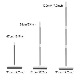Home Essentials | Rubber Broom Carpet Rake with Squeegee for Pet Hair Removal | Long Handle Design for Easy Cleaning 5