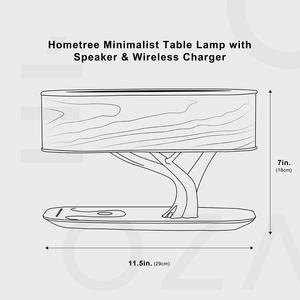 Table Lamp - Hauslum - Minimalist Design - Wireless Charging & Speaker