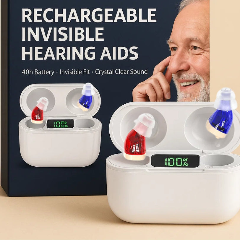 Invisible Rechargeable Hearing Aids | Crystal Clear Sound & Long Battery Life ? Comfortable Fit for Daily Use 0
