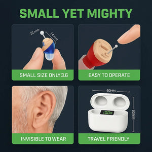 Invisible Rechargeable Hearing Aids | Crystal Clear Sound & Long Battery Life ? Comfortable Fit for Daily Use 5
