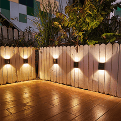 Luminex | Solar Wall Light — Wireless LED Outdoor Garden Light | No Wiring Needed