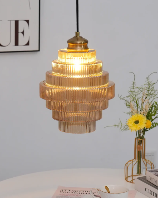 Pendant Ceiling Light - Echelara - Tiered Modern Design - Artistic Statement Lighting