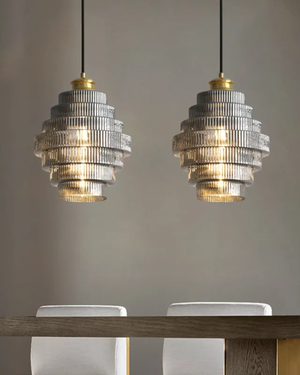 Pendant Ceiling Light - Echelara - Tiered Modern Design - Artistic Statement Lighting