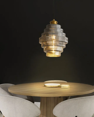 Pendant Ceiling Light - Echelara - Tiered Modern Design - Artistic Statement Lighting