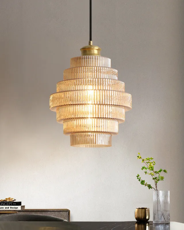 Pendant Ceiling Light - Echelara - Tiered Modern Design - Artistic Statement Lighting